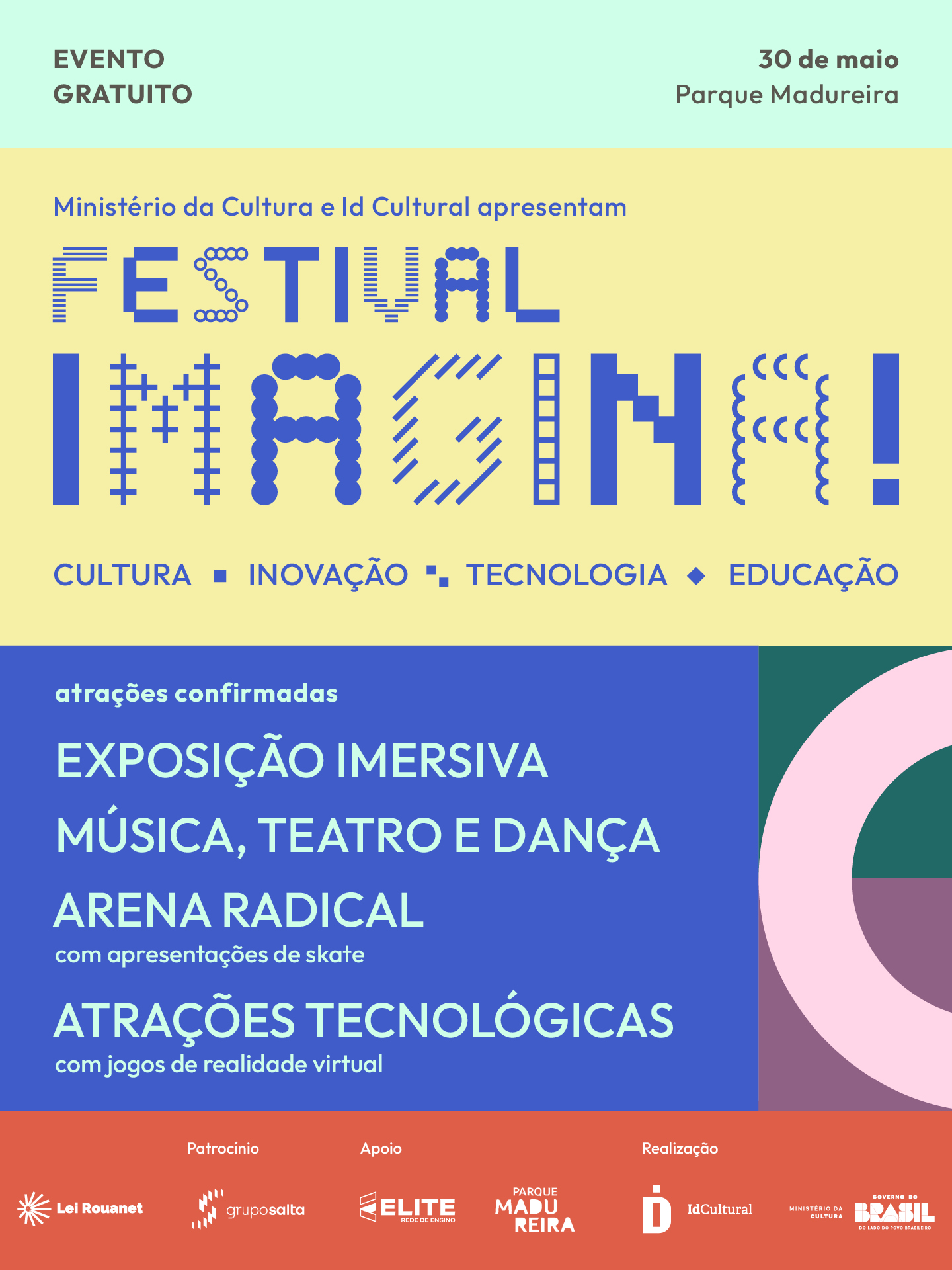Convite digital do Festival Imagina.