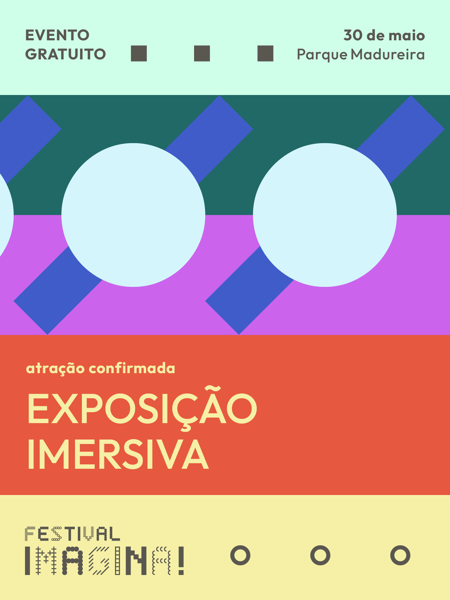 Cartaz da exposição imersiva.